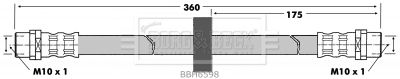 BORG & BECK Тормозной шланг BBH6598